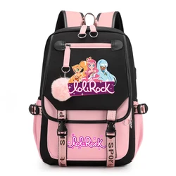 Anime Lolirock Bacpack Travel Rucksack Casual School Bags Student Large Capacity Backpacks Girls Kawaii Bookbag Mochlia Mujer