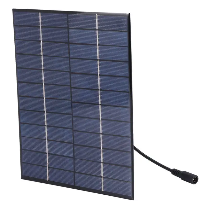 X64A-4X 12V 5.2W Mini Solar Panel Polycrystalline Solar Cells Silicon Epoxy Solar Module System Battery + DC Output