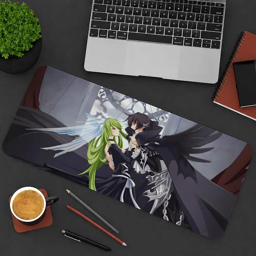 Anime C-Code G-Geass Mouse Pad Mouse Pad Anti-Slip Rubber Base Extended Desk Mat For Gamers Office Computer Accessories