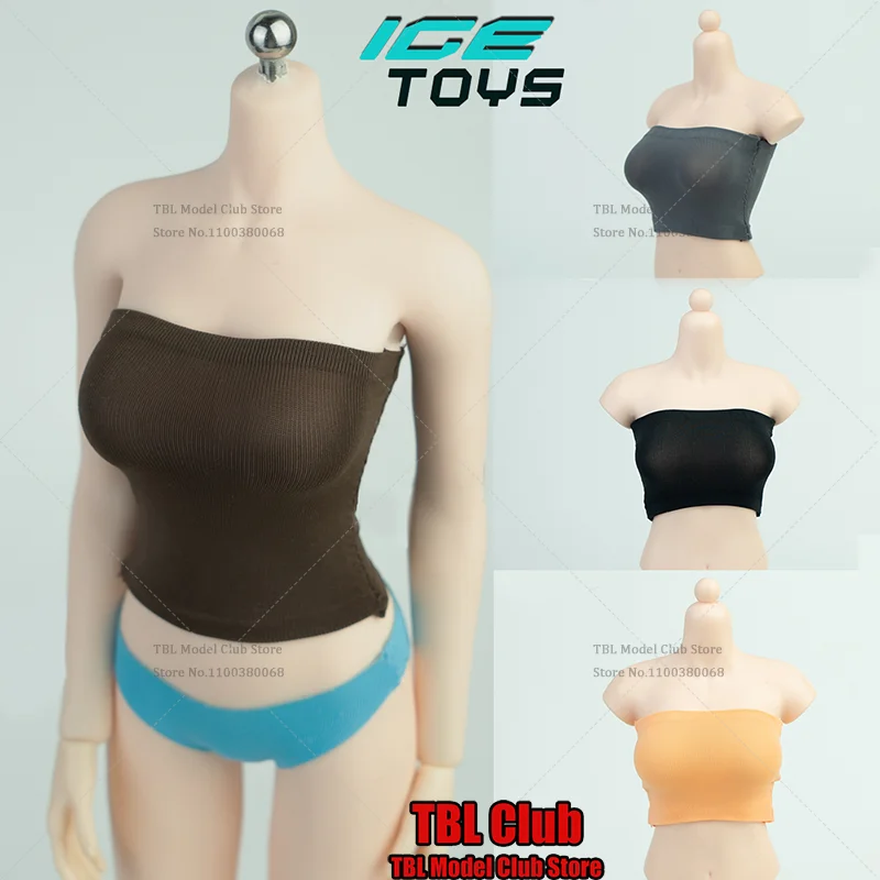 

ICE TOYS ic1018 1/6 Scale Female Clothes Summer Multicolour Dopamine Strapless Tops For tbl 12-inch Action Figure Soldier