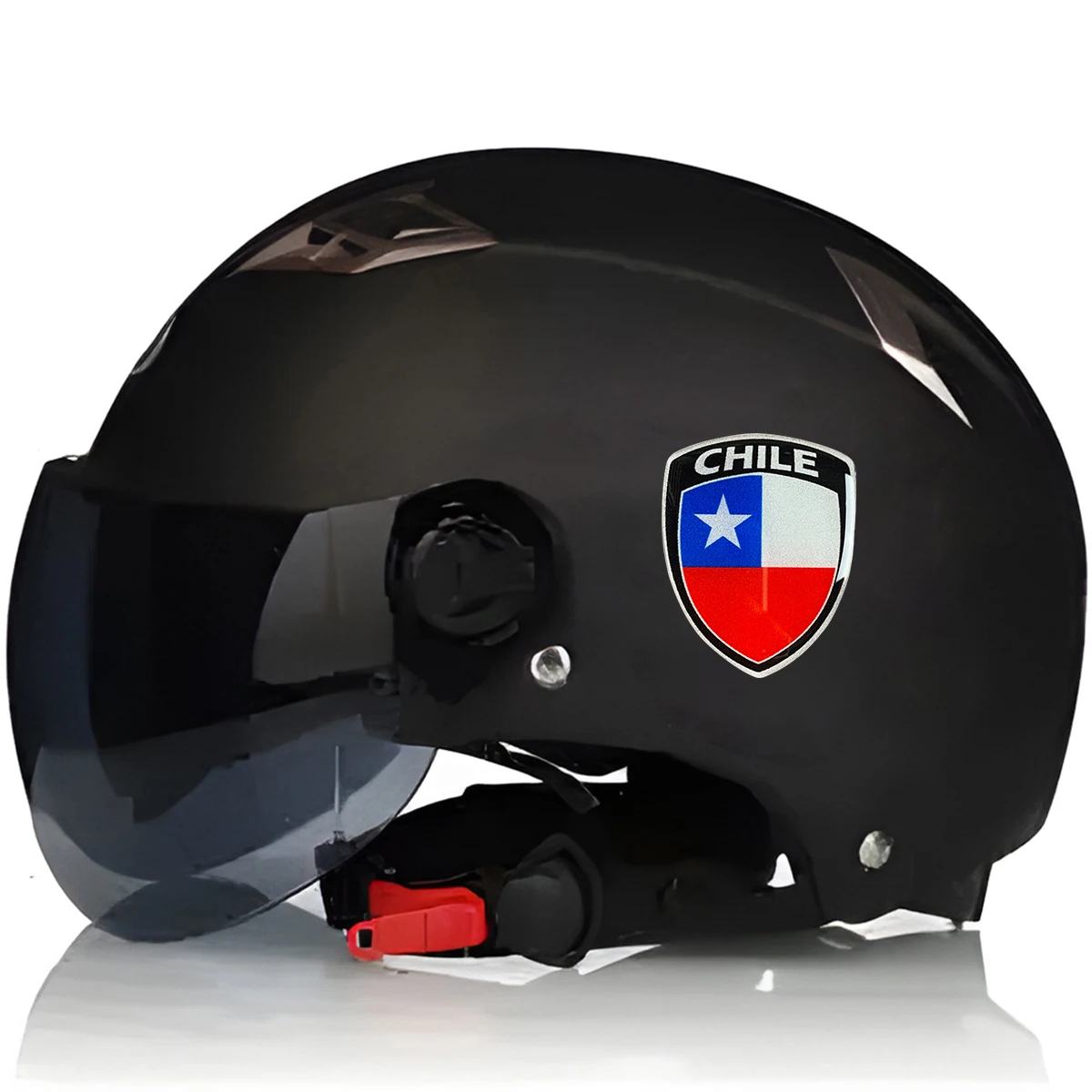 Reflective Chile Flag Shield Emblem Badge 3D Sticker Motorcycle Accessories Decoration PVC Stickers Waterproof Car Styling Decal
