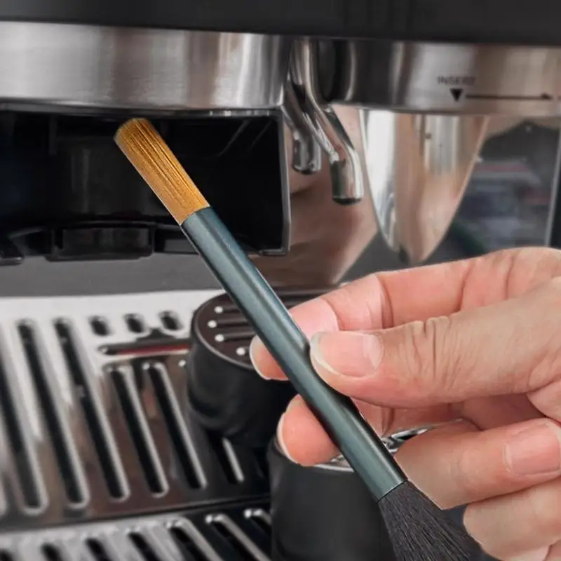 L43A Practical Machine Tool Simple Coffee Machine Brush Cleaner with Comfortable Handle for Coffee Kitchen