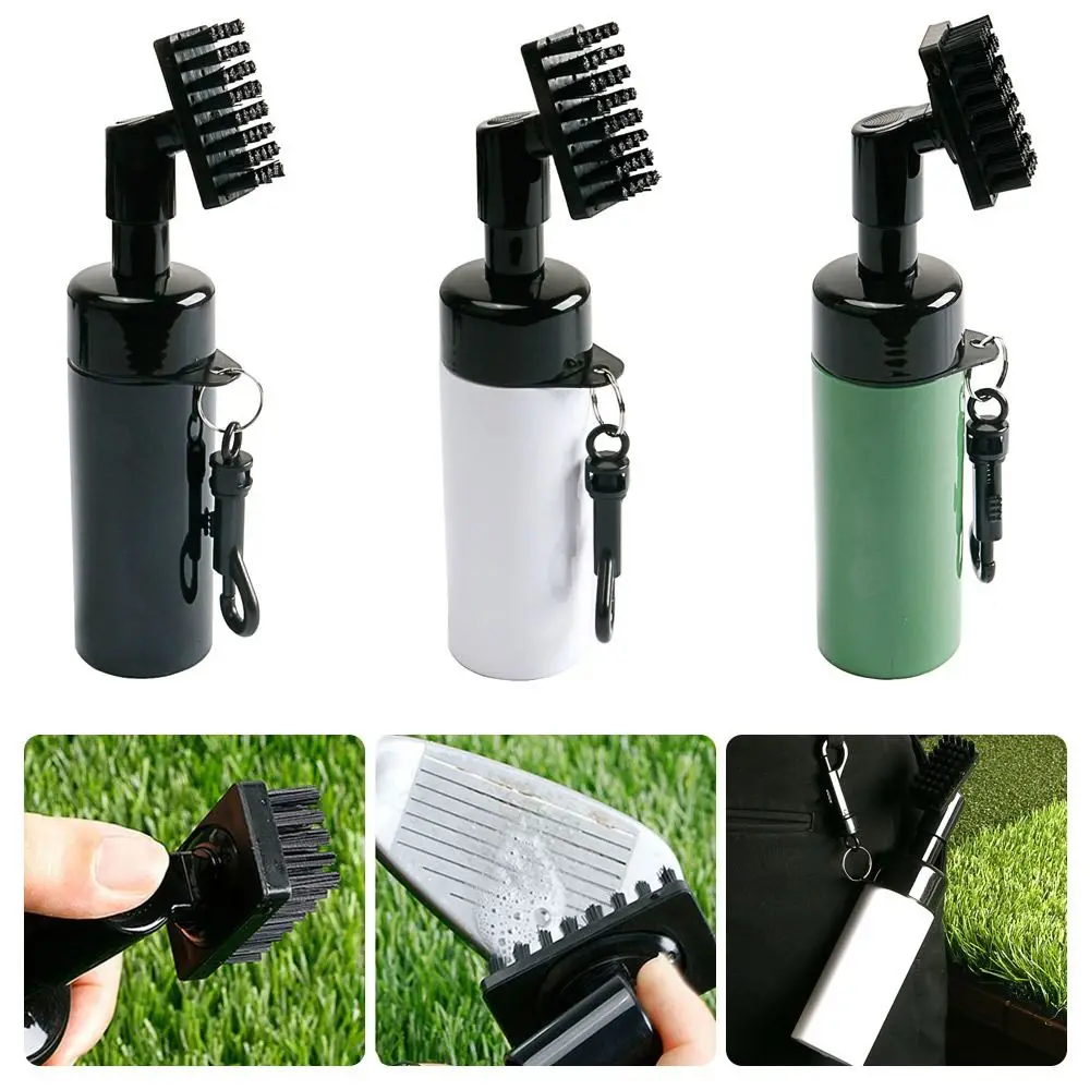 Golf Club Accessories With Water Bottle Automatic water Scrub Golf Club Brush Cleaner Cleaning Tool