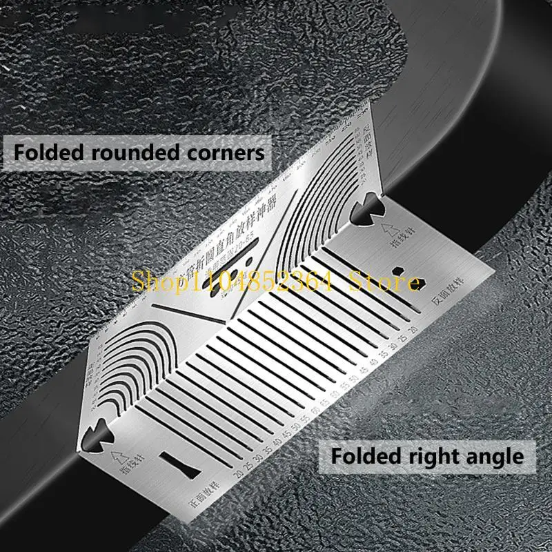 652F Parallel Drawing Tool Angles & Marking Tool for Metalworking Welding Construction Stainless Scriber Marking Ruler