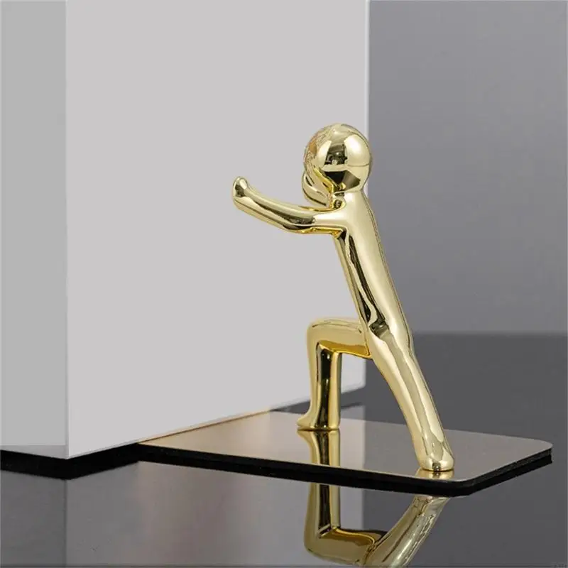 

Металлические держатели книг кунг -фу Мэн книга книги поддержка декоративные книги