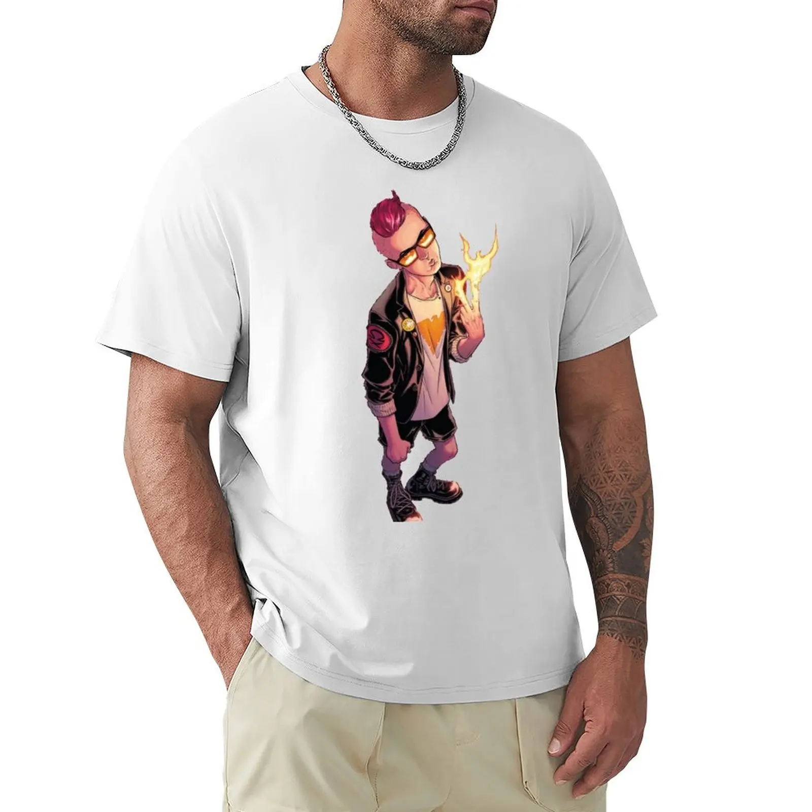 Quentin Quire T-Shirt korean fashion plain vintage clothes sublime men workout shirt