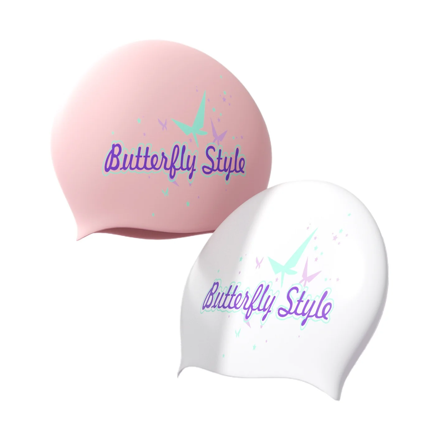 

Professional Unisex Swim Cap Large Waterproof Silicone Swimming Cap with Ear Protection
