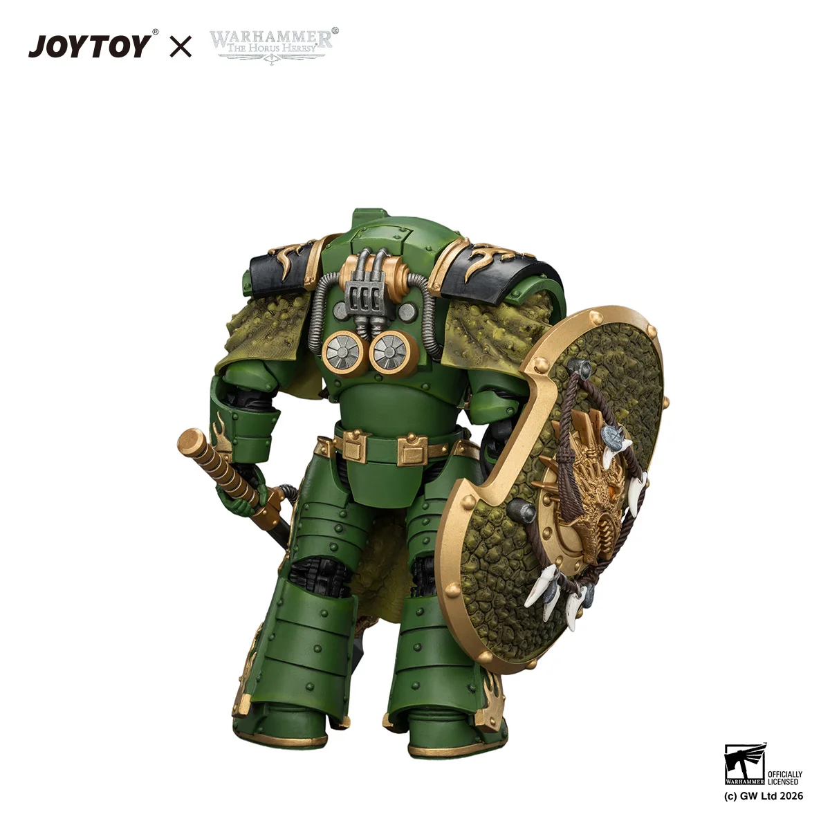 JOYTOY Warhammer The Horus Heresy Action Figures Salamanders Firedrake Terminator with Thunder Hammer Dragonscale Storm Shield view 2