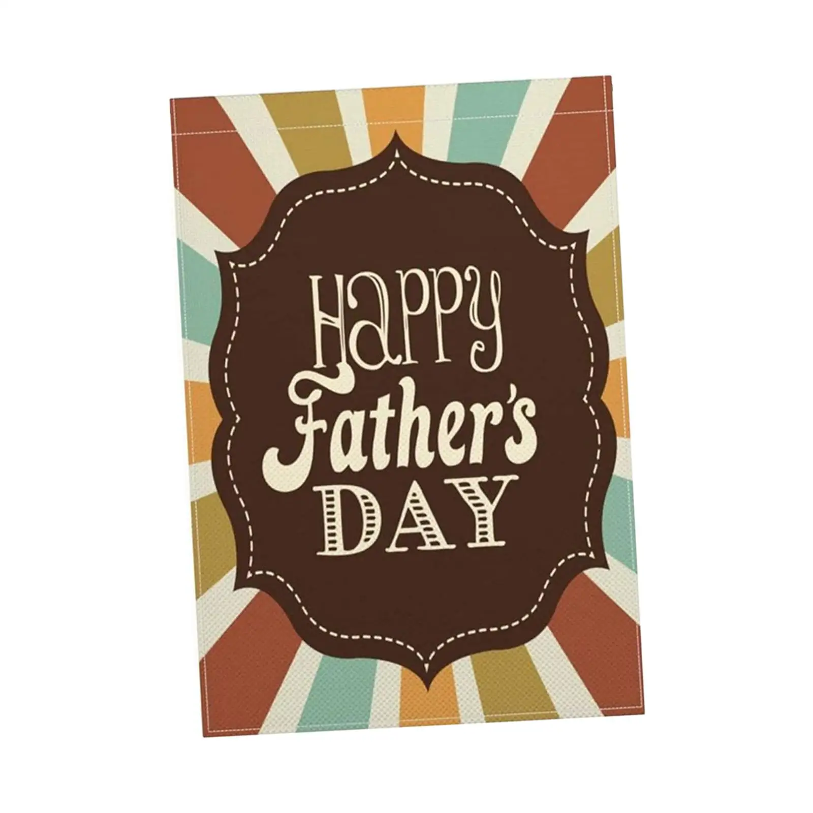 Happy Fathers Day Flag Unique Linen Windsock House Decoration for Yard Garden Park Party Supplies