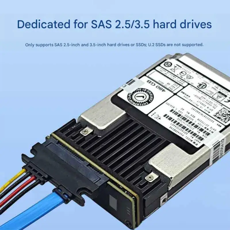 

R53C SATAs 22PIN to SASs 29PIN Female Hard Drive Adapters Converters with Cable Toolless
