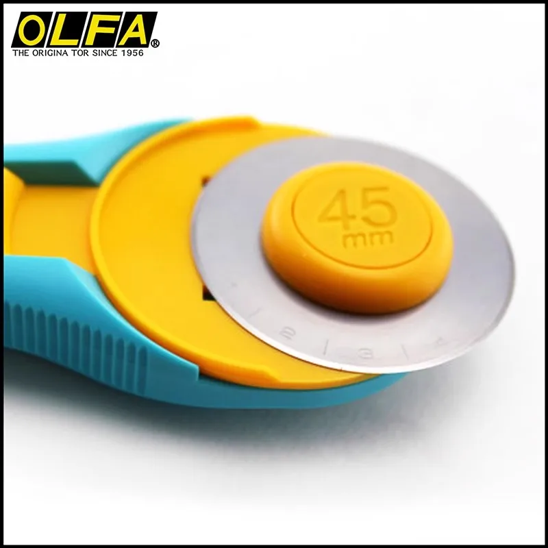 Original Japanese OLFA RTY-2/C 45mm diameter round roller knife flat rubber band hob patchwork knife paper cutting leather cloth cutting and sewing