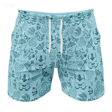 2026 Summer Popular Anime Surrounding Casual Men's Beach Pants