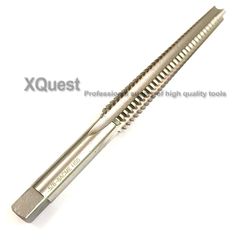 XQuest HSS Acme thread tap tpi 3/8-12 7/16-12 1/2-10 5/8-8 3/4-6 7/8-6 Left Hand ACME Screw Thread taps 3/8 7/16 1/2 5/8 3/4 7/8