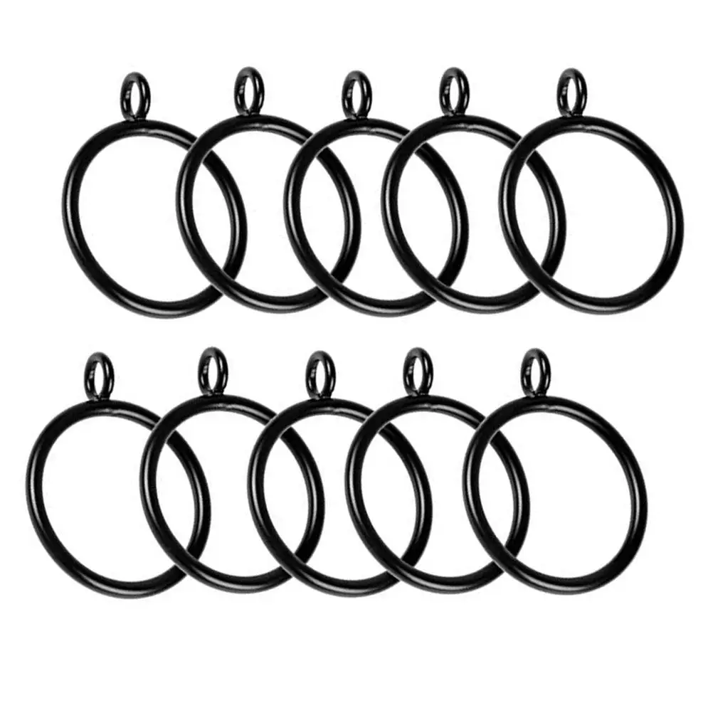 24Pcs White Curtain Rings 38Mm Premium Quality Smooth Gliding Curtain Accessories for Home Bathroom Shop Heavy Or Light Curtains