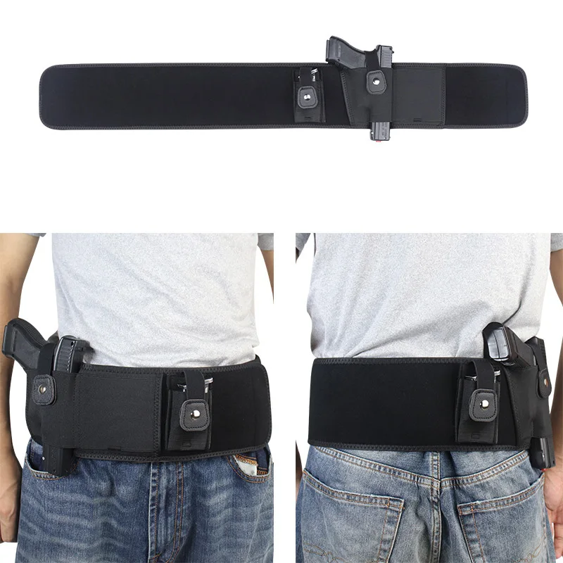 Hidden Glock Gun Waist Holster, Concealed Carrying Holsters, Left and Right Hand, Fast Draw, Tactical Waistband Accessories, 40