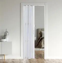 Accordion Door,Interior Folding Doors for Closet Includes Installation Hardware and Lock, White