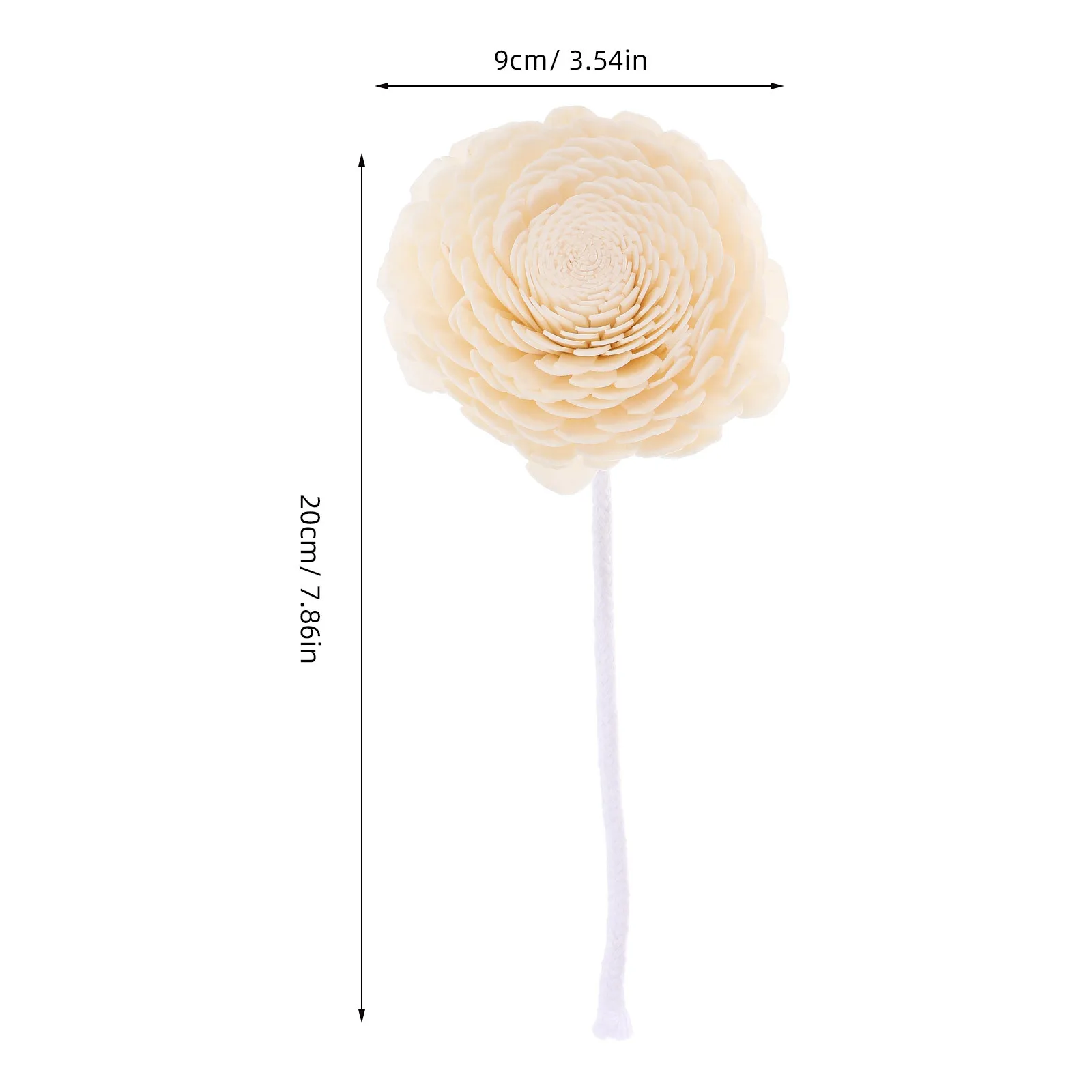 4 Stück Mini-Blumendiffusor für ätherische Öle, getrocknete aromatische Blumen, Heimdekoration, Lufterfrischer für Büro, Schreibtisch, Badezimmer, Schlafzimmer