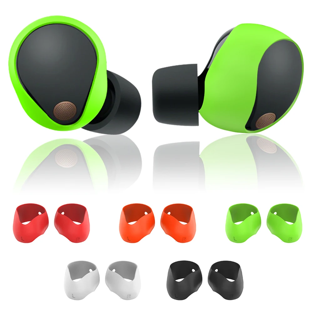 5 Pairs Silicone Ear Tips Cover Accessories Anti-Slip Ear Bud Tips 5 Color Protective Ear Cover for Sony WF-1000XM5 Headphones