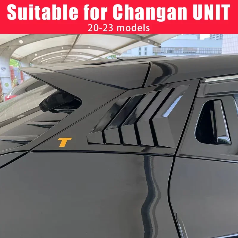 Suitable for Changan UNIT car triangle window decorative panel 20-23 unit blinds car stickers unit Car window modification