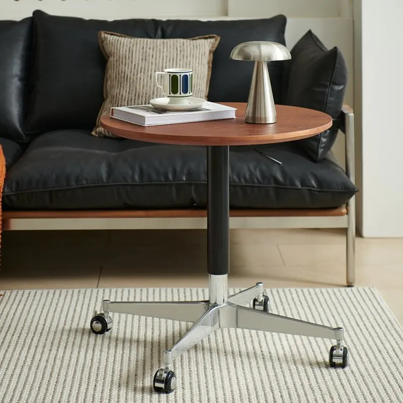 Small dining table movable pulley round lifting wholesale metal bracket small dining table edge few simple small table