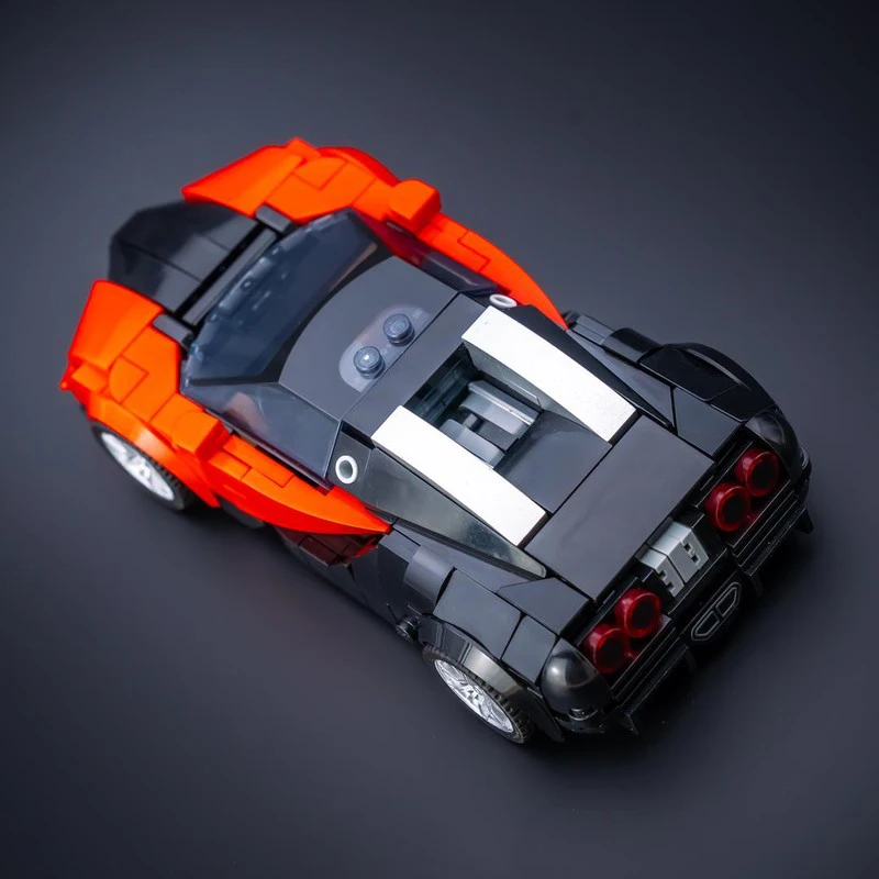 324-teiliges MOC Kreativitäts-Garagen-Set DIY Sportwagen F.K.P. Hommage Bausteine Selbstmontage-Modellspielzeug Kindergeburtstagsgeschenk – Detail 5