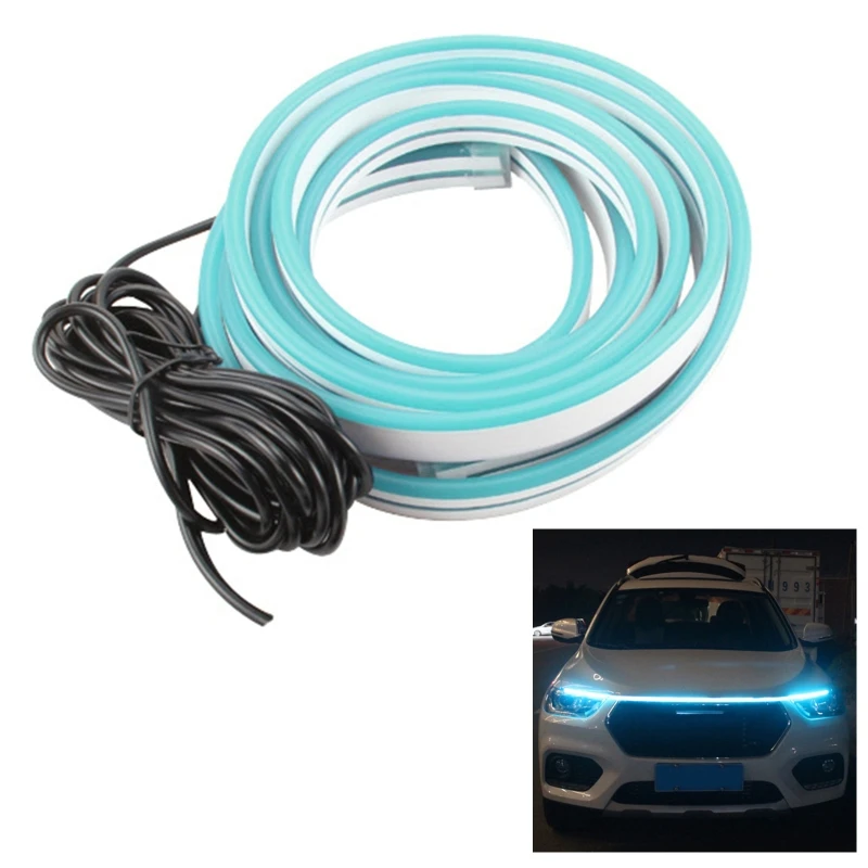 Waterproof Car Headlight Decorative Led Strip Light Bright Car DRL Lamp Auto Exterior Decoration Drop Shipping