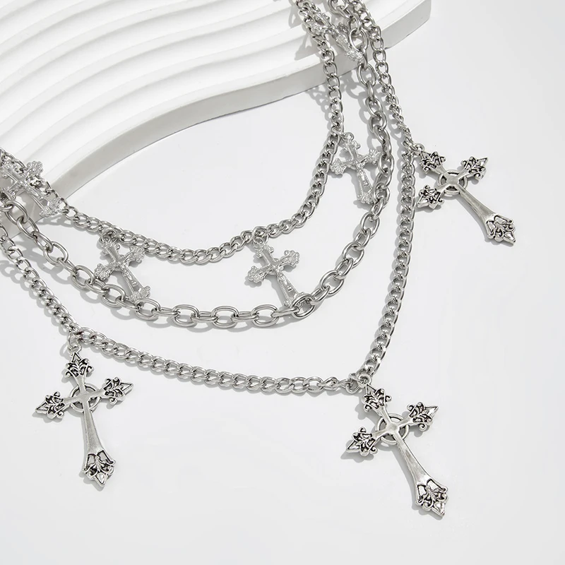 【SSummer10】Punk Rock Mehrschichtige Kreuz-Hosenkette für Männer und Frauen, Geldbörsen-Charm, Jeans, Unisex, Hip-Hop-Schmuck, Geschenk【SS】 – Detail 12