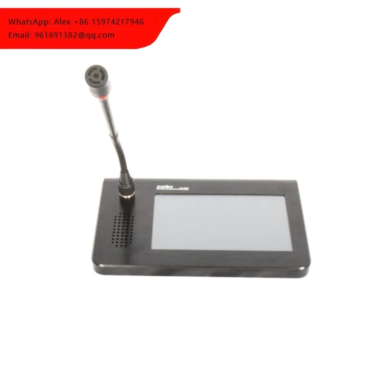 

Intelligent IP Network Small Usb Audio Meeting Table Conference Microphone Paging Mic With Touch Screen