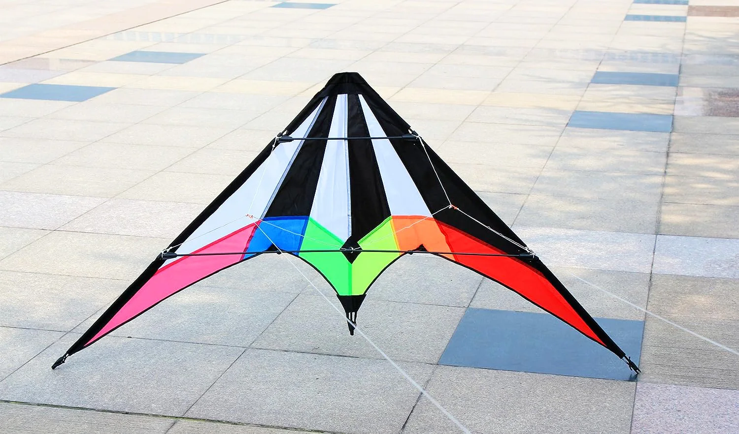 NEW Arrive 48 Inch Rainbow  Professional Dual Line Stunt Kite With Handle And Line Good Flying Factory Outlet