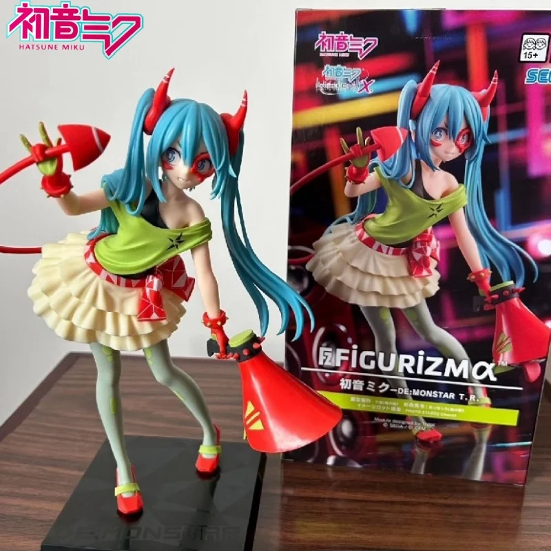 Original Sega Fz Hatsune Miku X Doll Alpha Miku D E: Monstar T.R. Anime Character Handheld Collection Action Pvc Model Toy Gift