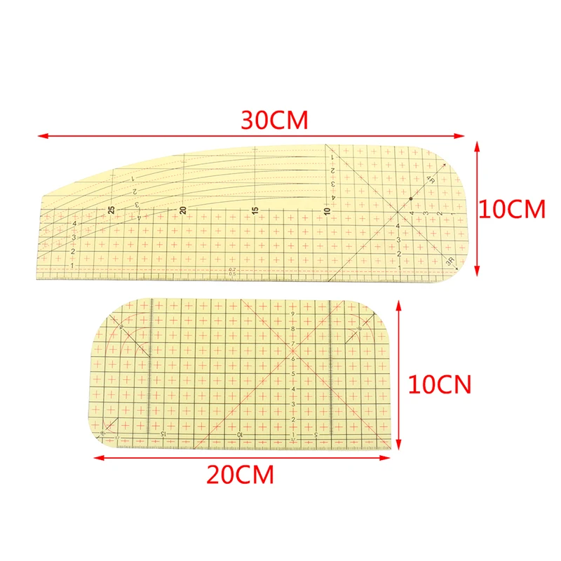 Righello da stiro a caldo da 20/30CM strumenti di misurazione per cucire su misura Patchwork fai da te
