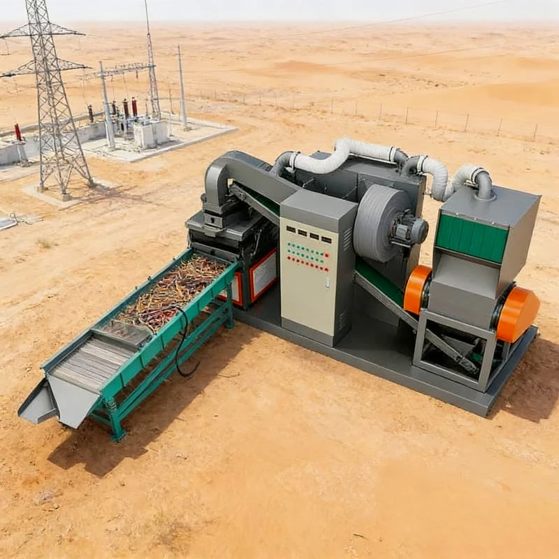 Copper Wire Granulator Machine Cable Recycling Plant Waste Wire Shredder for E-Waste Copper Aluminum Recovery Customized Sale