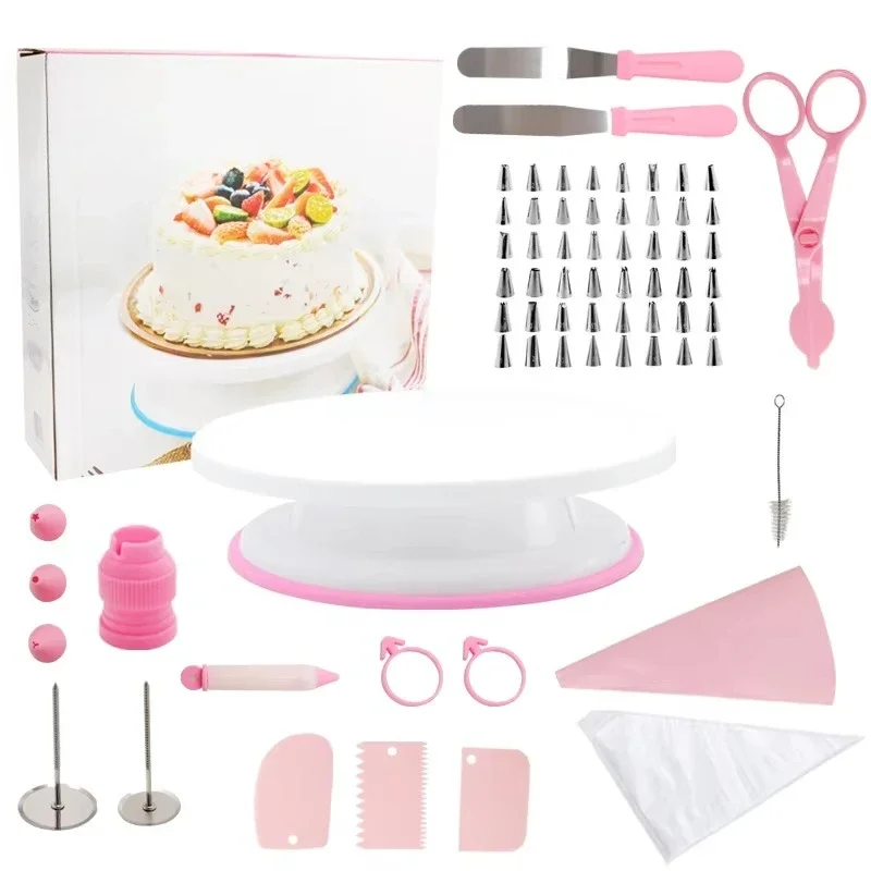 

Plastic Tool Set Cake Decorating Supplies Cake Hand Baking PC Pastry Tools Nozzle Pipe Tip Kit Set