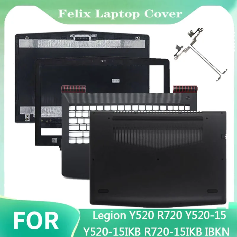 Replace cover For Legion Y520 R720 Y520-15 Y520-15IKB R720-15IKB IBKN LCD Back Cover/Front Bezel/Hinges/Palmrest/Bottom Case