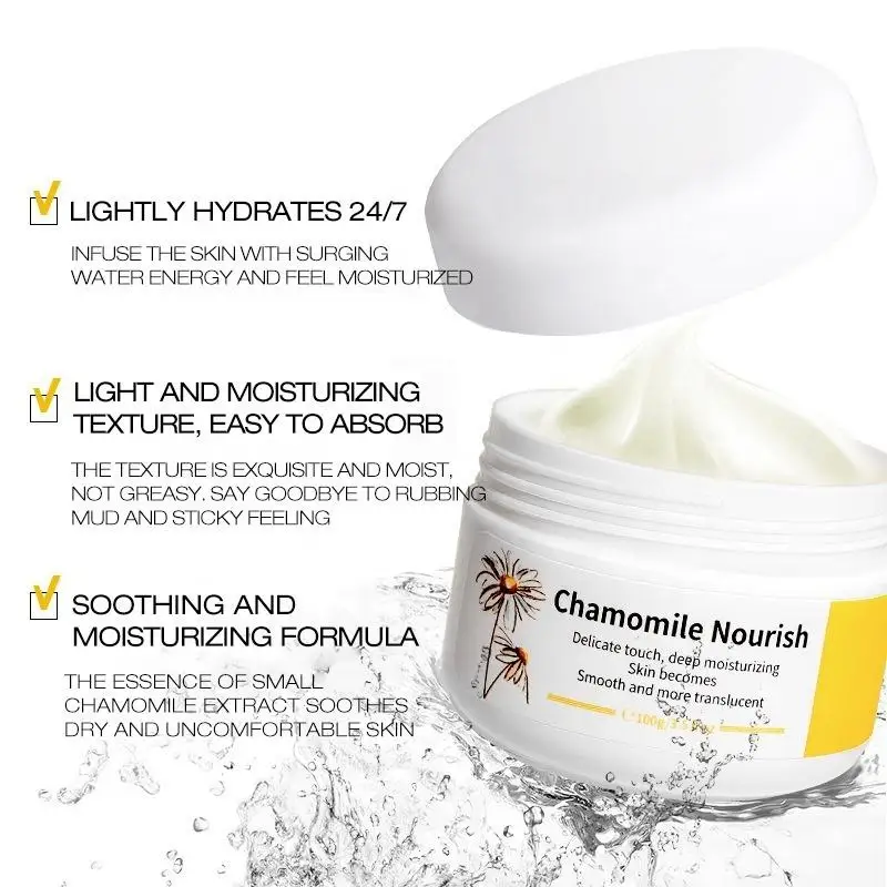 Custom natural moisturizing chamomile cream whitening anti-aging skin repair cream