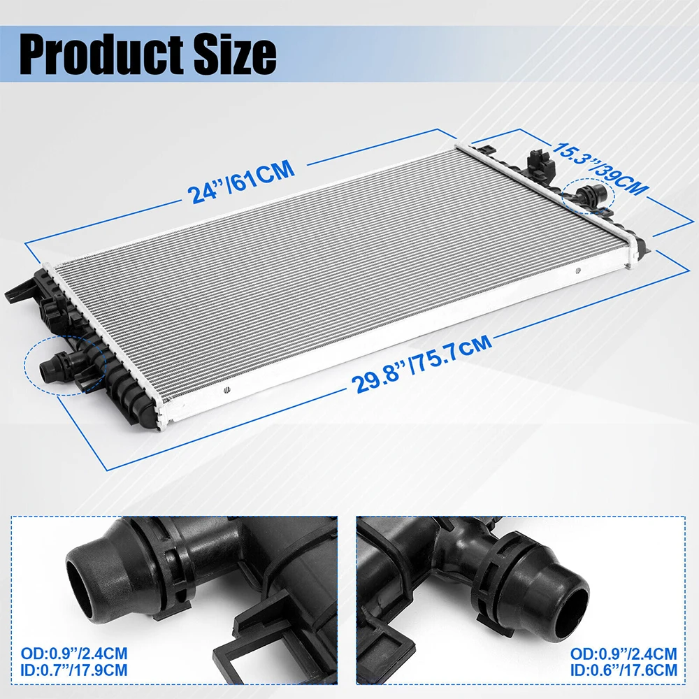 1494175-00-A Aluminum Car Cooling Radiator Assembly for Tesla Model 3 Y 2019 2020 2021 2022 2023