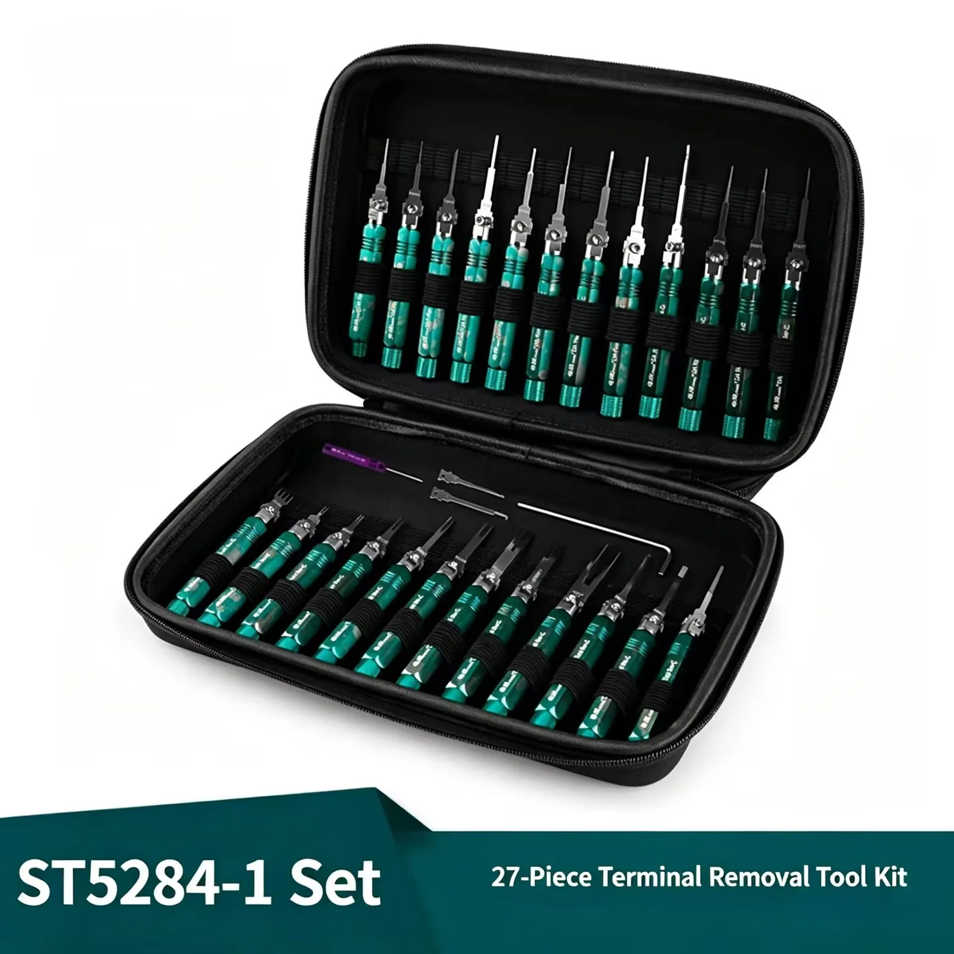 27 Piece Automotive Wire Harness Plug Retracting Needle Set Aviation Terminal Disassembly Tool