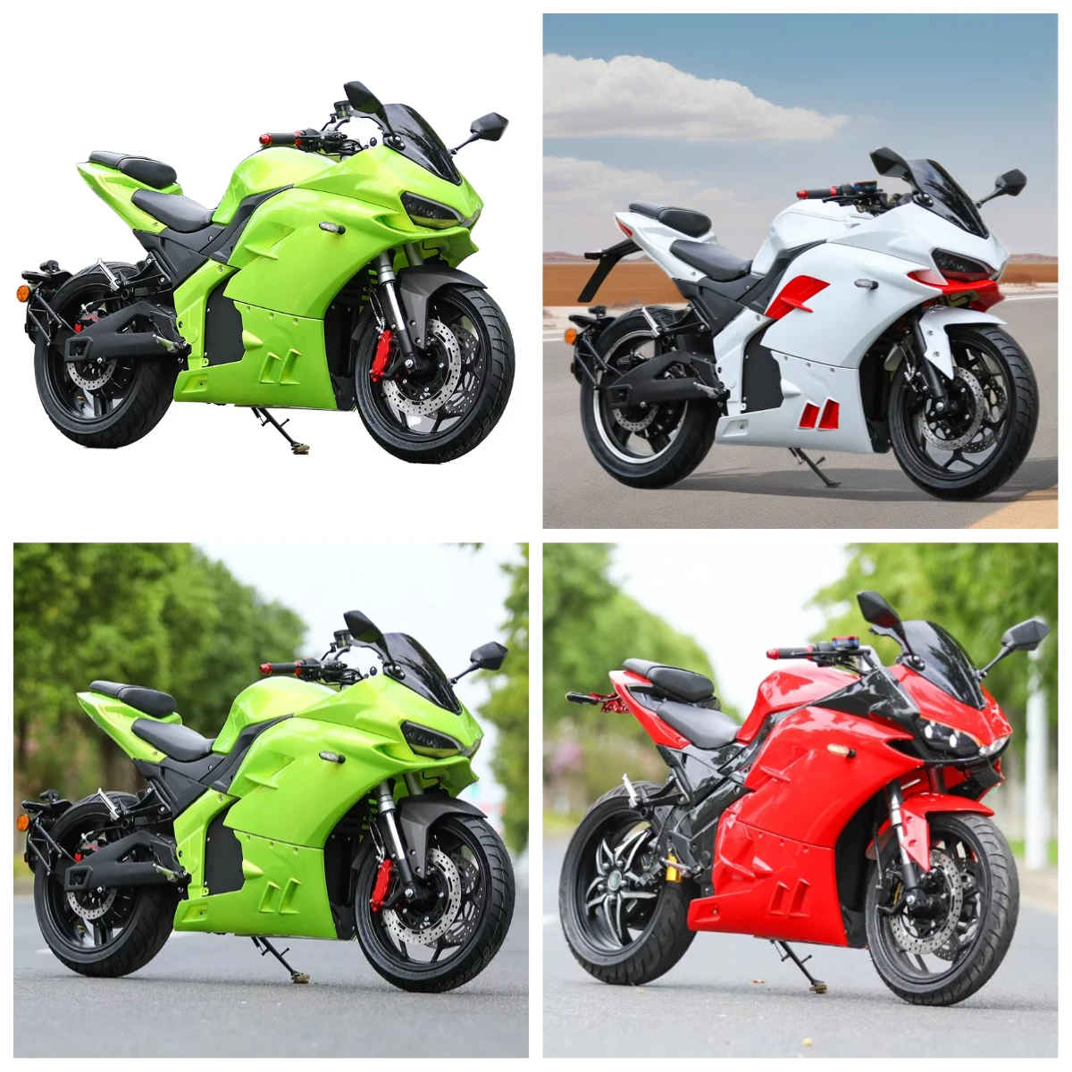 Luyuan Electric Motorcycle Newbot Storm 5000W 72V 120km/h Fast Speed Sports Racing Electric Motorcycles Motorbike with QS Hub