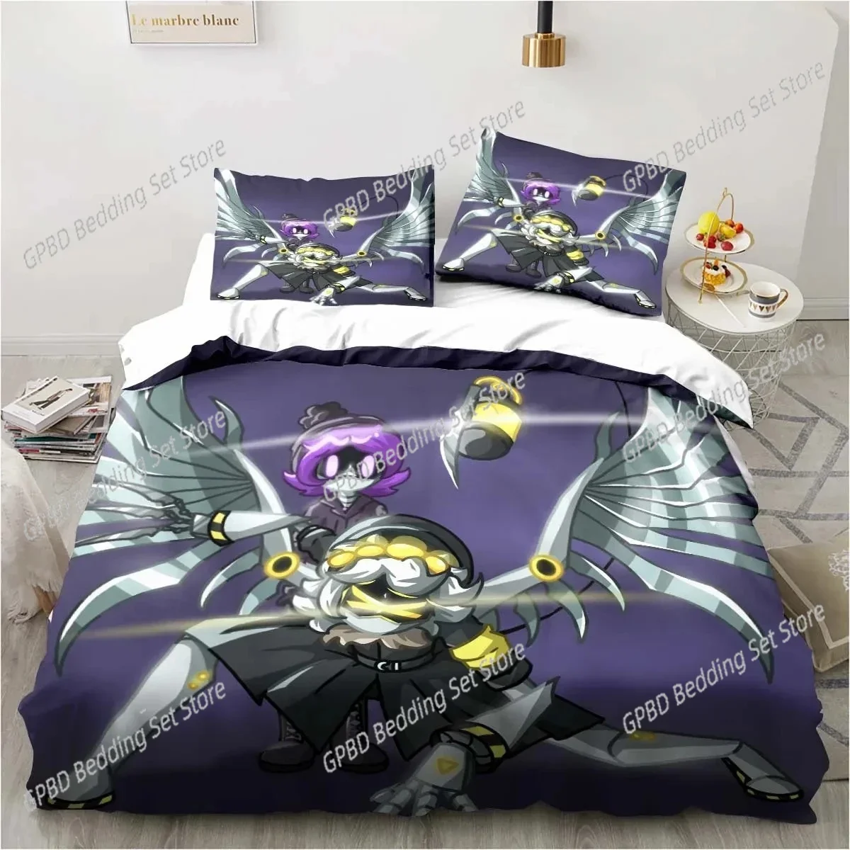 

New 3D Print Murder-Drones Cartoon Bedding Set,Duvet Cover Bed Set Quilt Cover Pillowcase,King Queen Twin Size Boys Girls Adults
