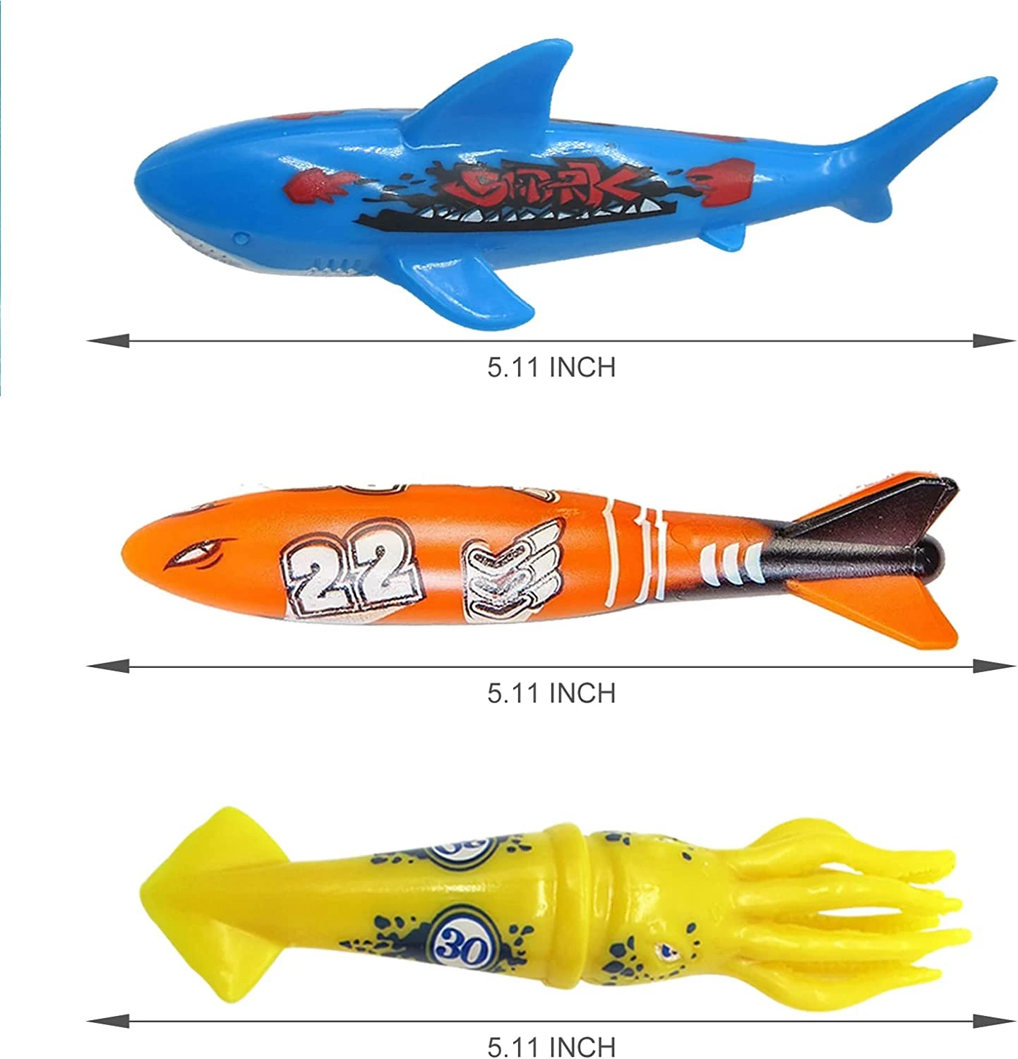 Juguetes de entrenamiento de buceo para niños, juego de torpedo, tiburones, pulpo, juegos acuáticos subacuáticos, Piscina de entrenamiento, regalos,