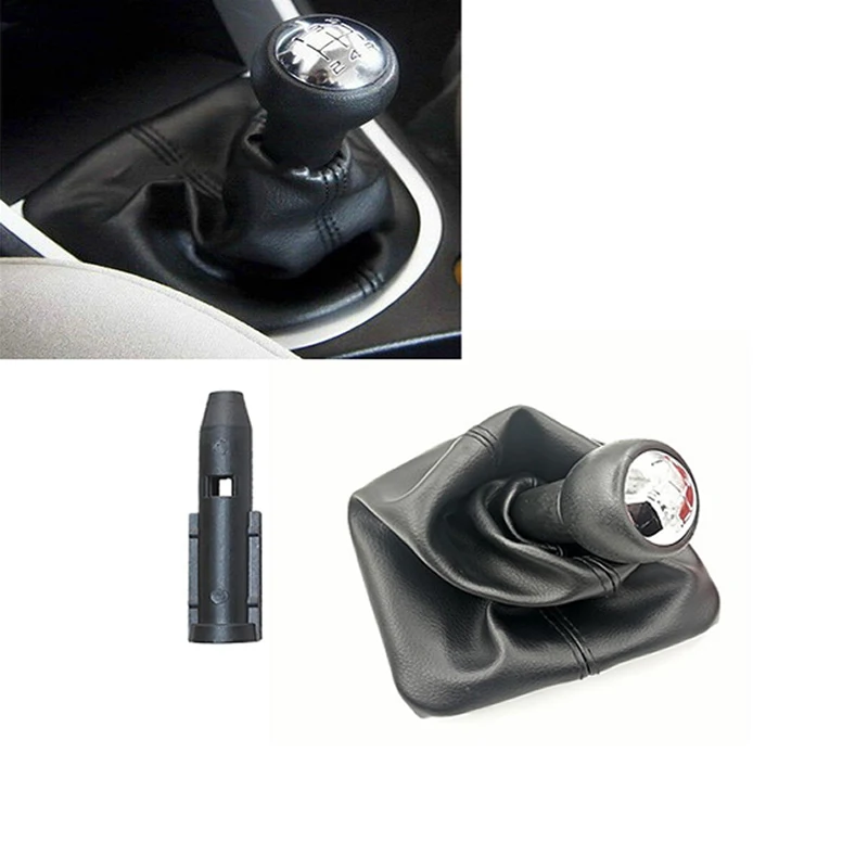 A Set Manual gear head assembly For Peugeot 307 Gear lever handball and Dust cover Free Admission provide bushing