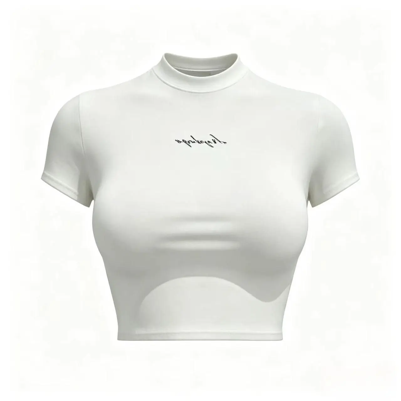 American Style Low Waist Commute Set Women's Short Sleeve White Top And Khaki  Skirt Suit Summer Design Slimming Look