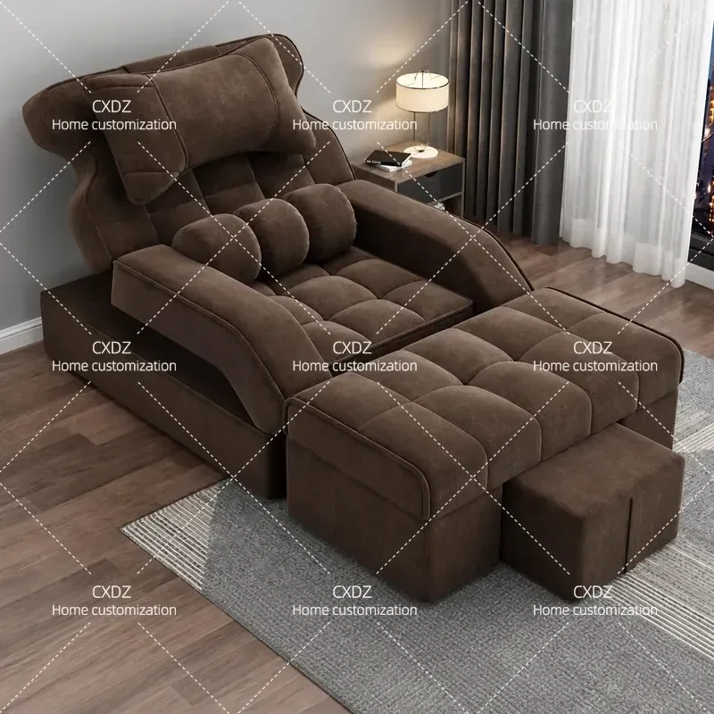 Electric Foot Bath Sofa Bed Massage Chair Foot Soaking Spa Lounger with Sauna Function for Home Relaxation and Therapy