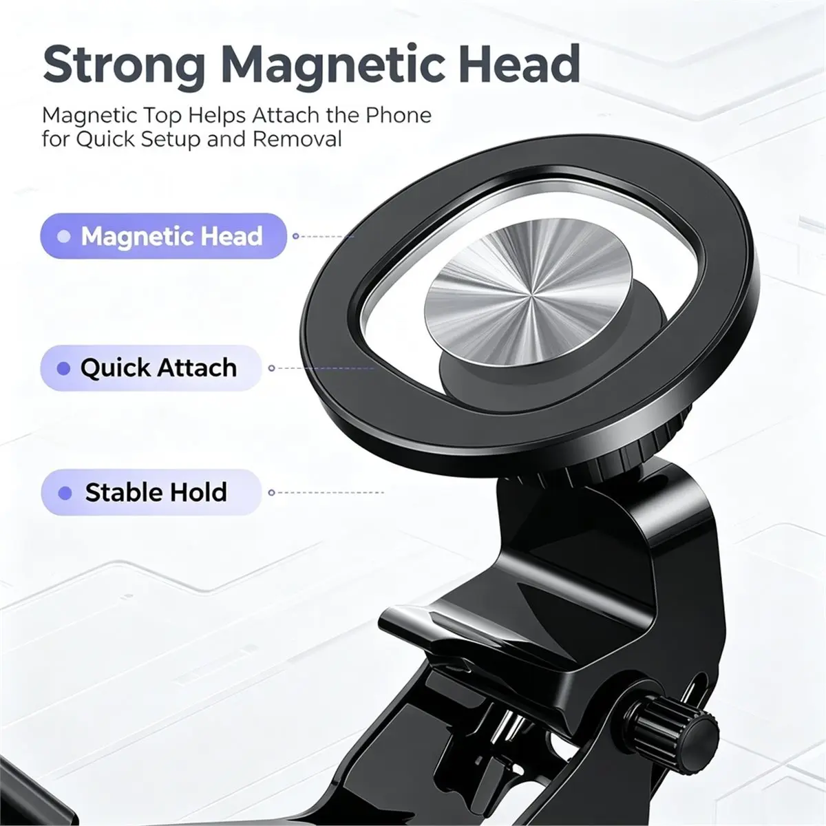 Magnetic Phone Clip for Game Controller, Adjustable Bracket for Switch Controller, Universal, Simple Stand for Switch