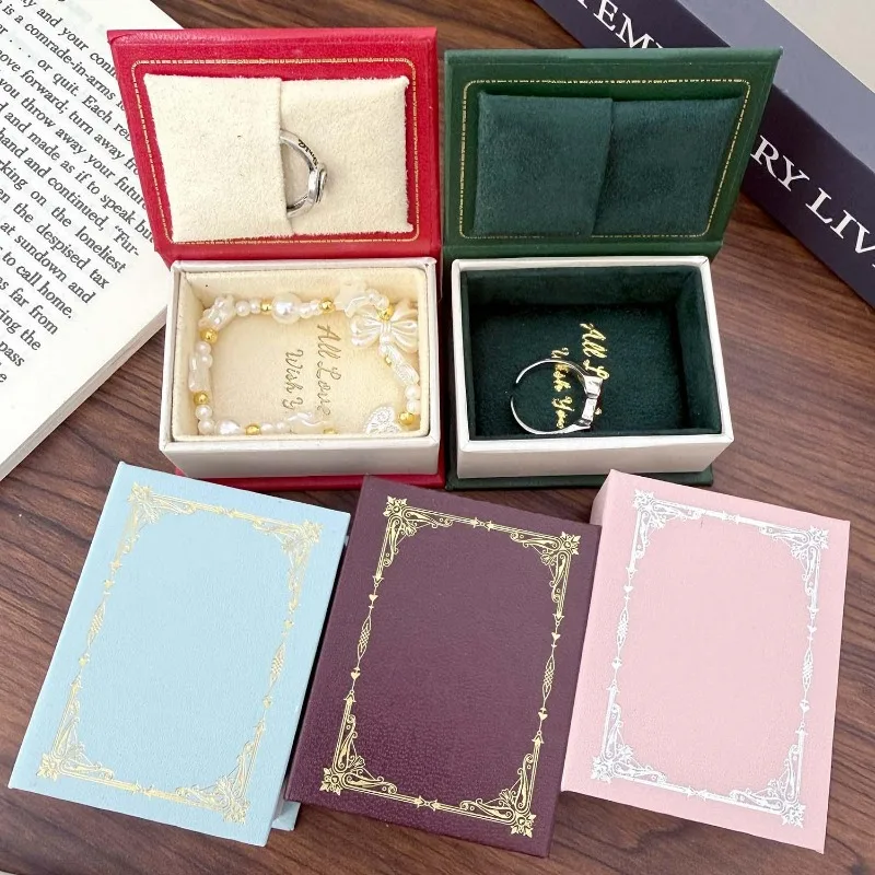 

Винтажная шкатулка-книга 1/5cs с магнитной застежкой, ретро-дизайн в виде книжной полки, для путешествий, хранения украшений, подарков