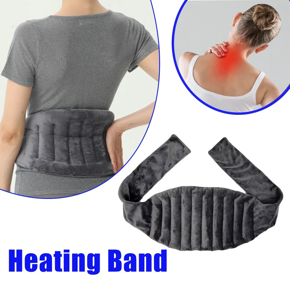 

Hot Wrap Belt Microwave Heating Pad Double Sided Fleece for Neck Shoulder Back Pain Relief Soothing Muscle Ache Home Warm Pack