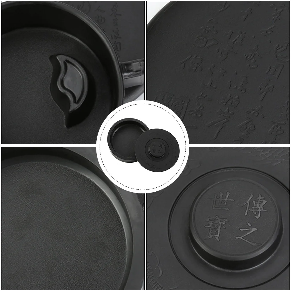 

Stone Traditional Ink Stones Natural Inkstone Calligraphy Chinese and Painting Tools with Lid