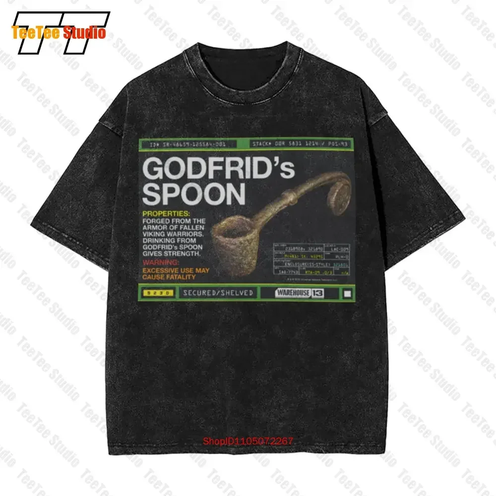 

Винтажная футболка большого размера Warehouse 13. Godfrid Spoon Z40M