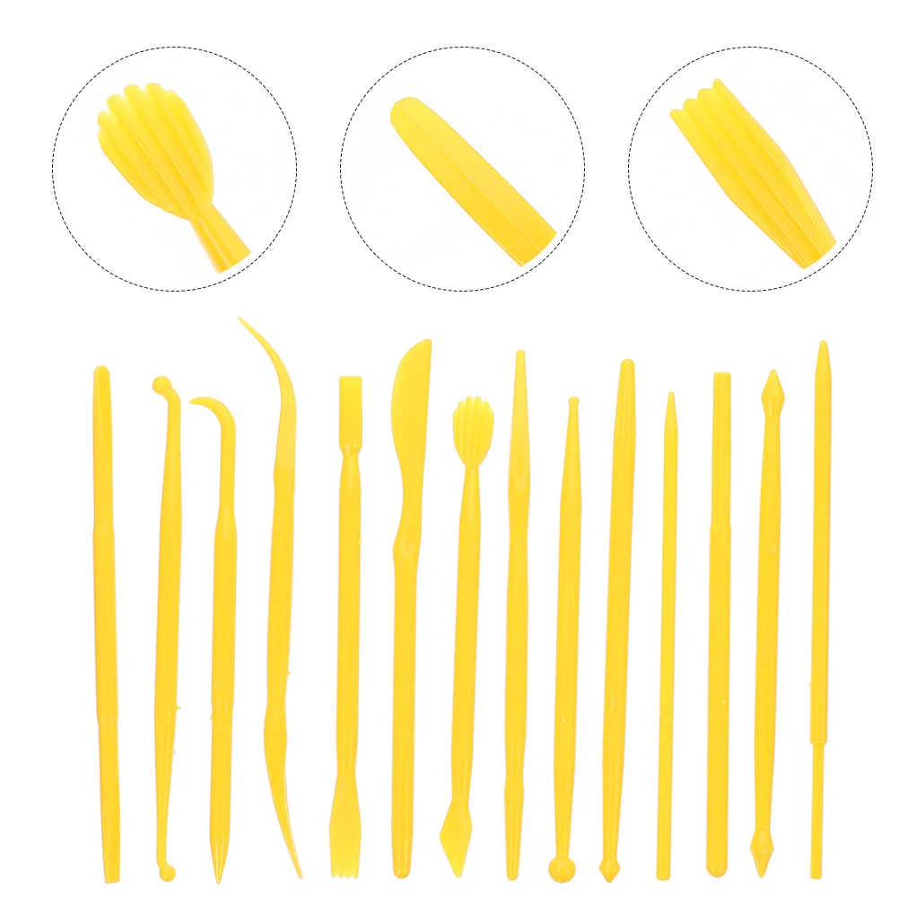 

14pcs Pottery Carving Tool Kit Clay Sculpting Tools Set Polymer Clay Craft Carve Cutter Kit For Diy Art Projects Durable Easy