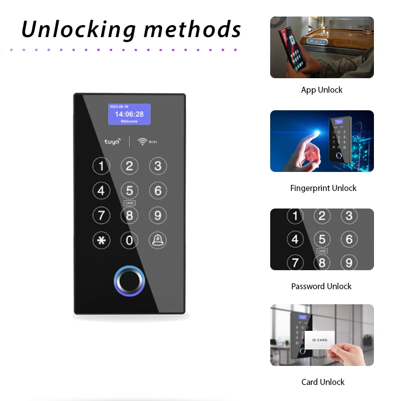 New Tuya WIFI TF9 Access Control System - Touch Keyboard, Access Control Card Reader, for Office/Home/Community Entry Security